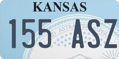KS license plate 155ASZ