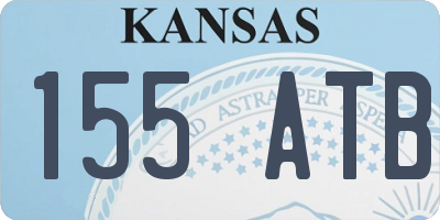 KS license plate 155ATB