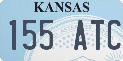 KS license plate 155ATC