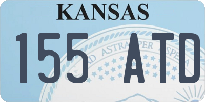 KS license plate 155ATD
