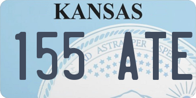 KS license plate 155ATE