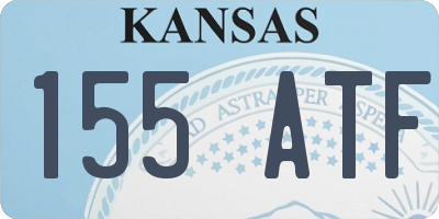 KS license plate 155ATF