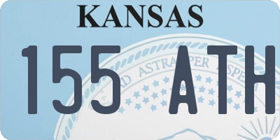 KS license plate 155ATH