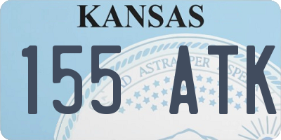 KS license plate 155ATK