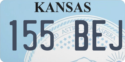 KS license plate 155BEJ