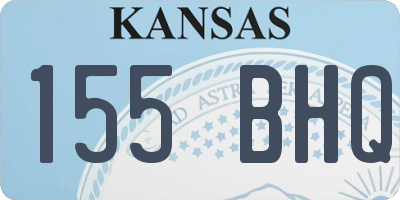 KS license plate 155BHQ