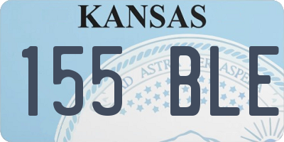 KS license plate 155BLE