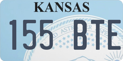 KS license plate 155BTE