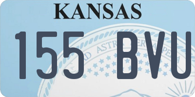 KS license plate 155BVU