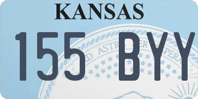 KS license plate 155BYY