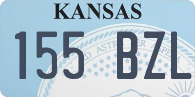 KS license plate 155BZL