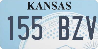 KS license plate 155BZV