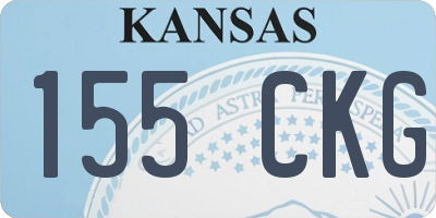 KS license plate 155CKG
