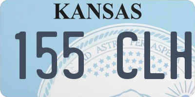 KS license plate 155CLH
