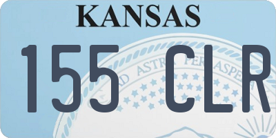 KS license plate 155CLR