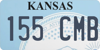KS license plate 155CMB
