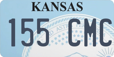 KS license plate 155CMC
