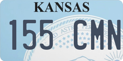 KS license plate 155CMN