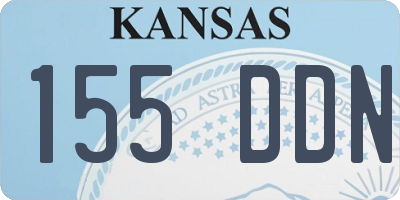 KS license plate 155DDN