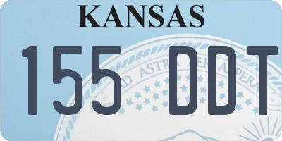 KS license plate 155DDT
