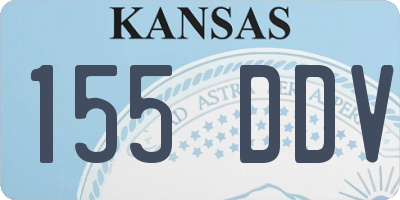 KS license plate 155DDV