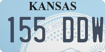 KS license plate 155DDW