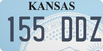 KS license plate 155DDZ