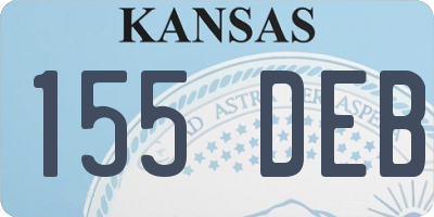 KS license plate 155DEB