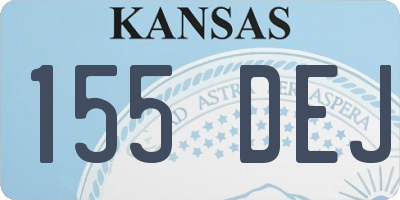 KS license plate 155DEJ