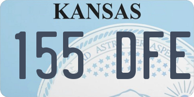 KS license plate 155DFE