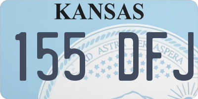 KS license plate 155DFJ