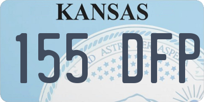 KS license plate 155DFP