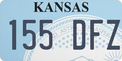 KS license plate 155DFZ