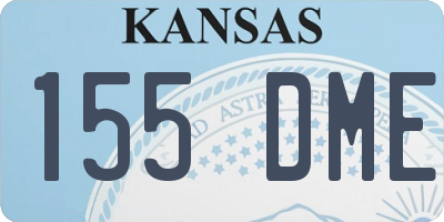KS license plate 155DME
