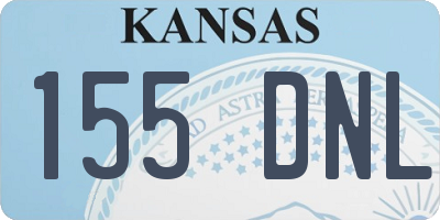 KS license plate 155DNL