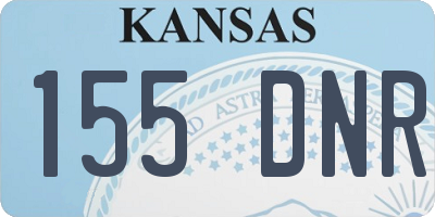 KS license plate 155DNR