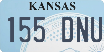 KS license plate 155DNU