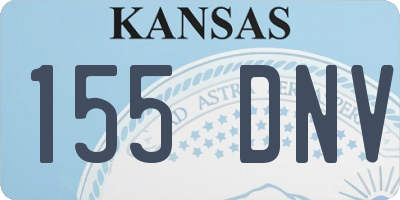 KS license plate 155DNV
