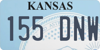 KS license plate 155DNW