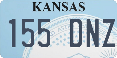 KS license plate 155DNZ