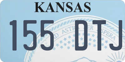 KS license plate 155DTJ