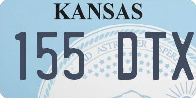 KS license plate 155DTX