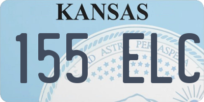 KS license plate 155ELC