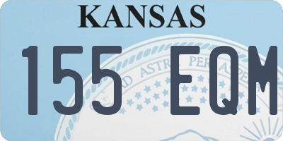 KS license plate 155EQM