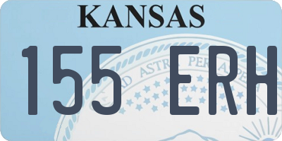KS license plate 155ERH