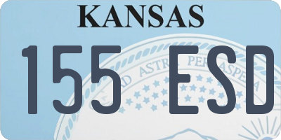 KS license plate 155ESD