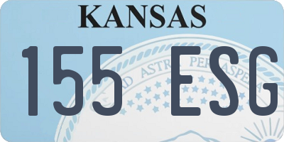 KS license plate 155ESG