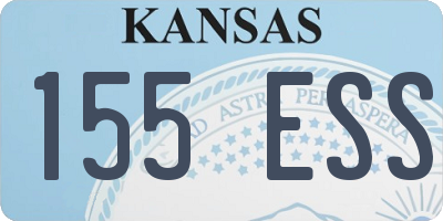 KS license plate 155ESS