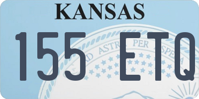 KS license plate 155ETQ
