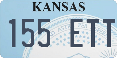 KS license plate 155ETT